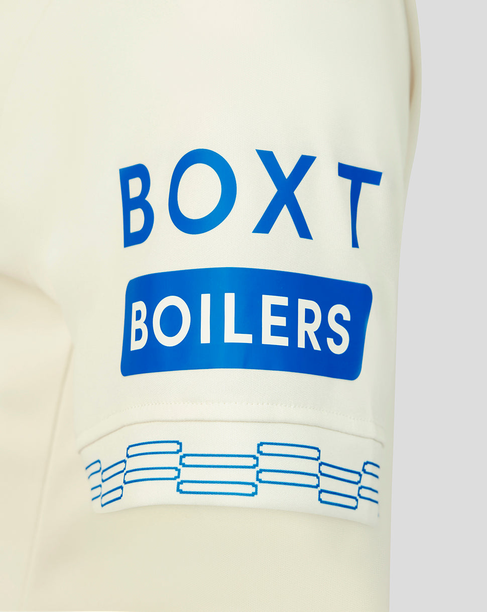 Beige product with blue 'BOXT BOILERS' text on a white background