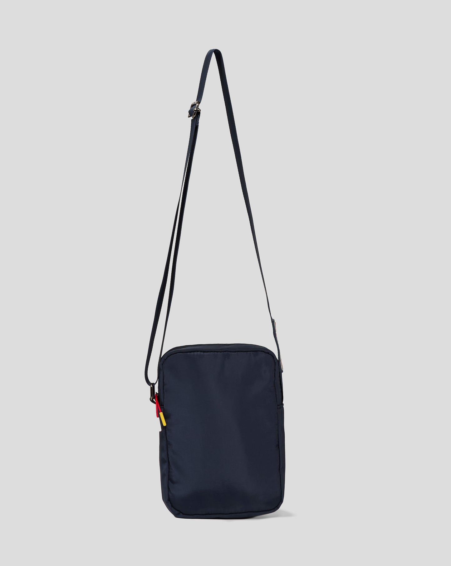 Navy blue Red Bull Racing crossbody bag with adjustable strap and metal buckle