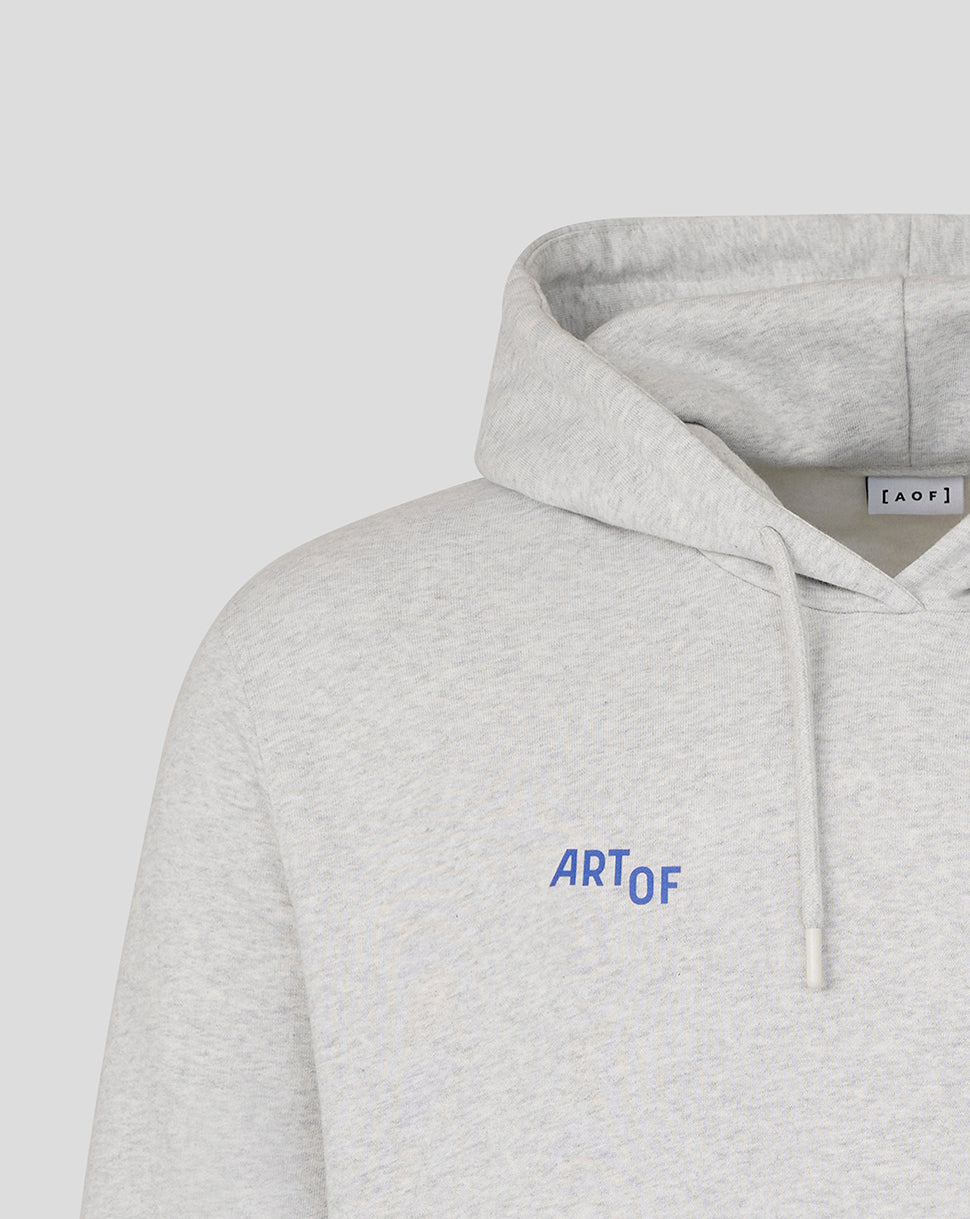 Grey Rangers Art of Football hoodie with blue ART OF logo on the chest