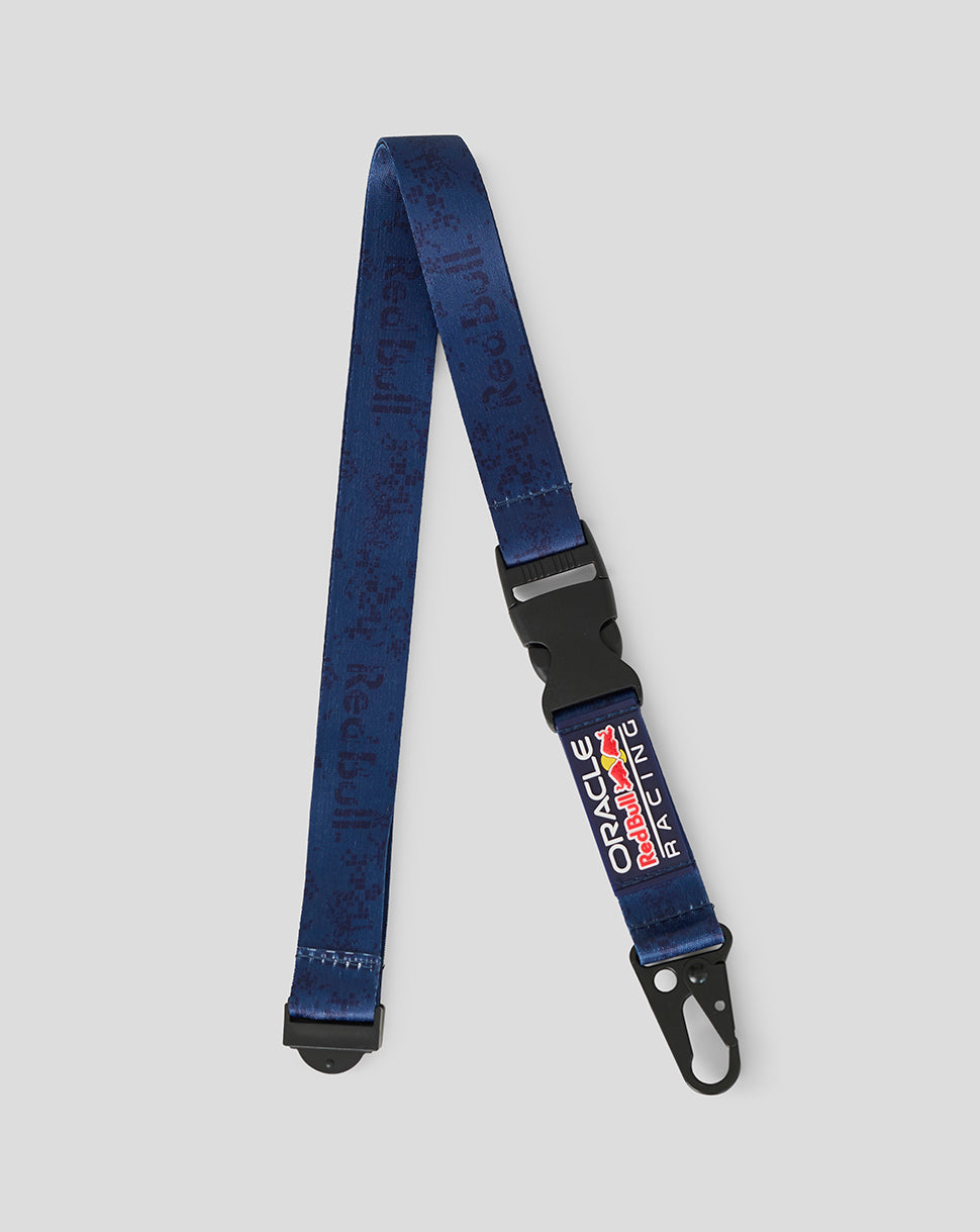Blue Oracle Red Bull Racing 2026 team lanyard with buckle and clip