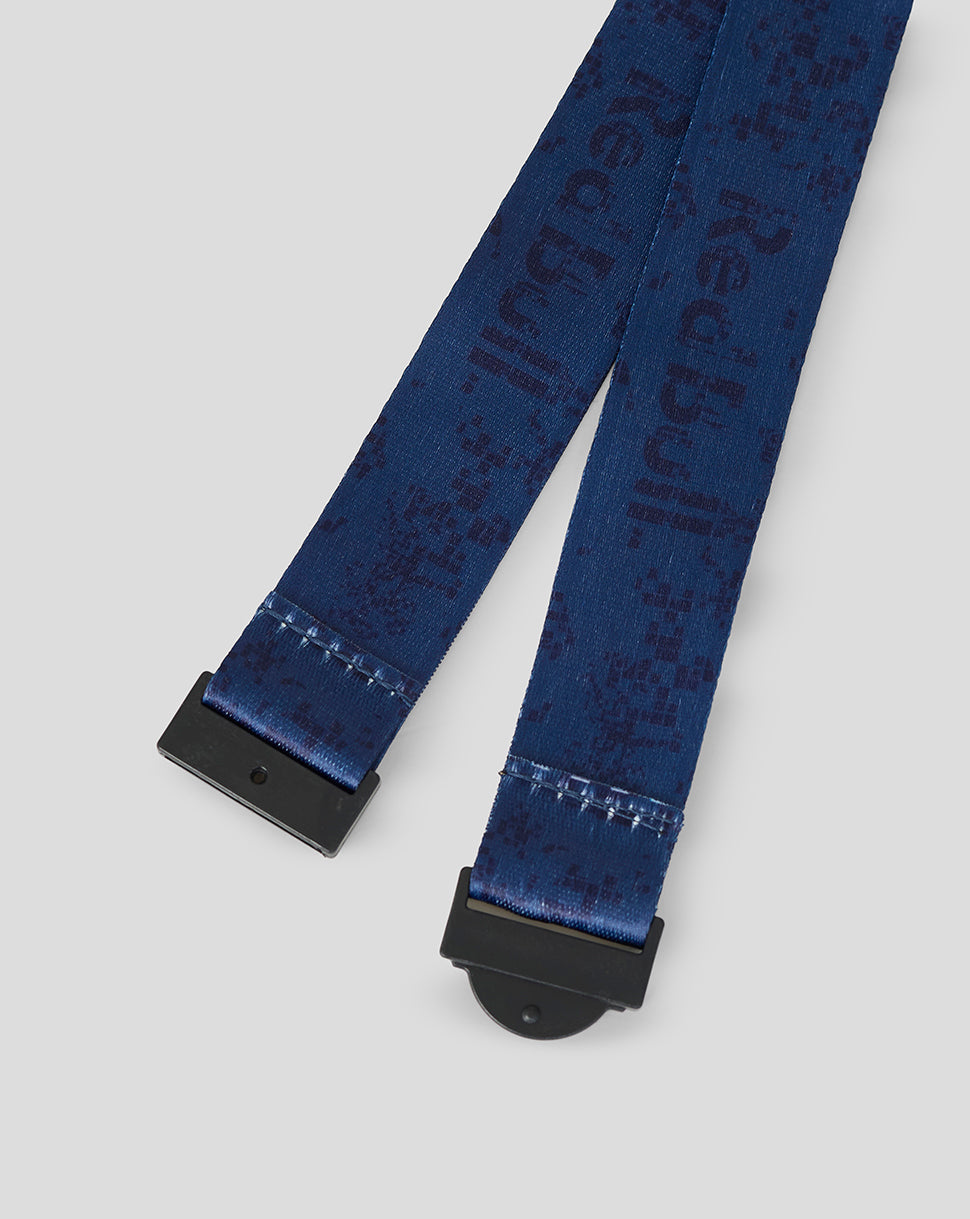 Blue Oracle Red Bull Racing team lanyard with black end clasps