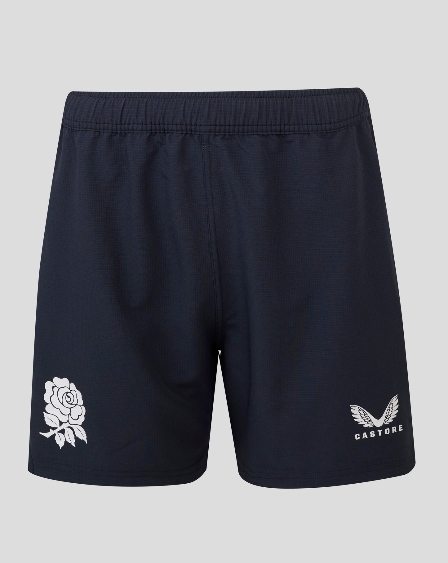 England Rugby women's contact shorts navy back view with an elastic waistband