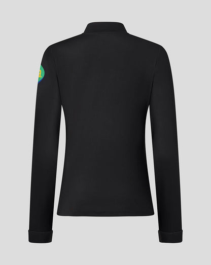 Back view of a black Leicester Tigers women's 25/26 training quarter zip.
