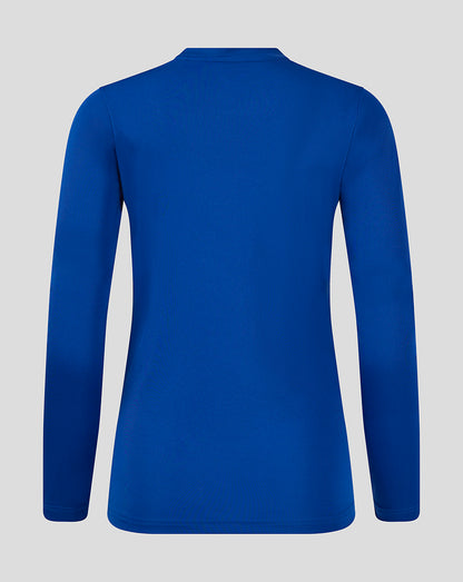 Back view of a royal blue long sleeve T shirt from Surf The Web Victoria Blue collection