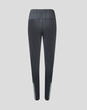 Back view of Scarlets Womens 23 24 Slim Fit Training Pants in dark grey with a lightly elasticated waistband