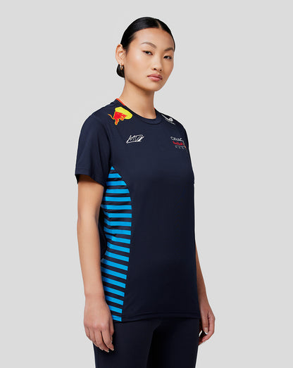 Women’s navy Max Verstappen Driver T Shirt with mesh side panels and team logos
