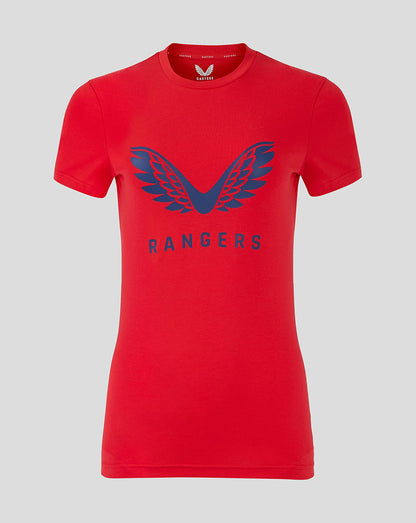 Red Rangers women's Pro Players Cup training T shirt with a blue wing logo