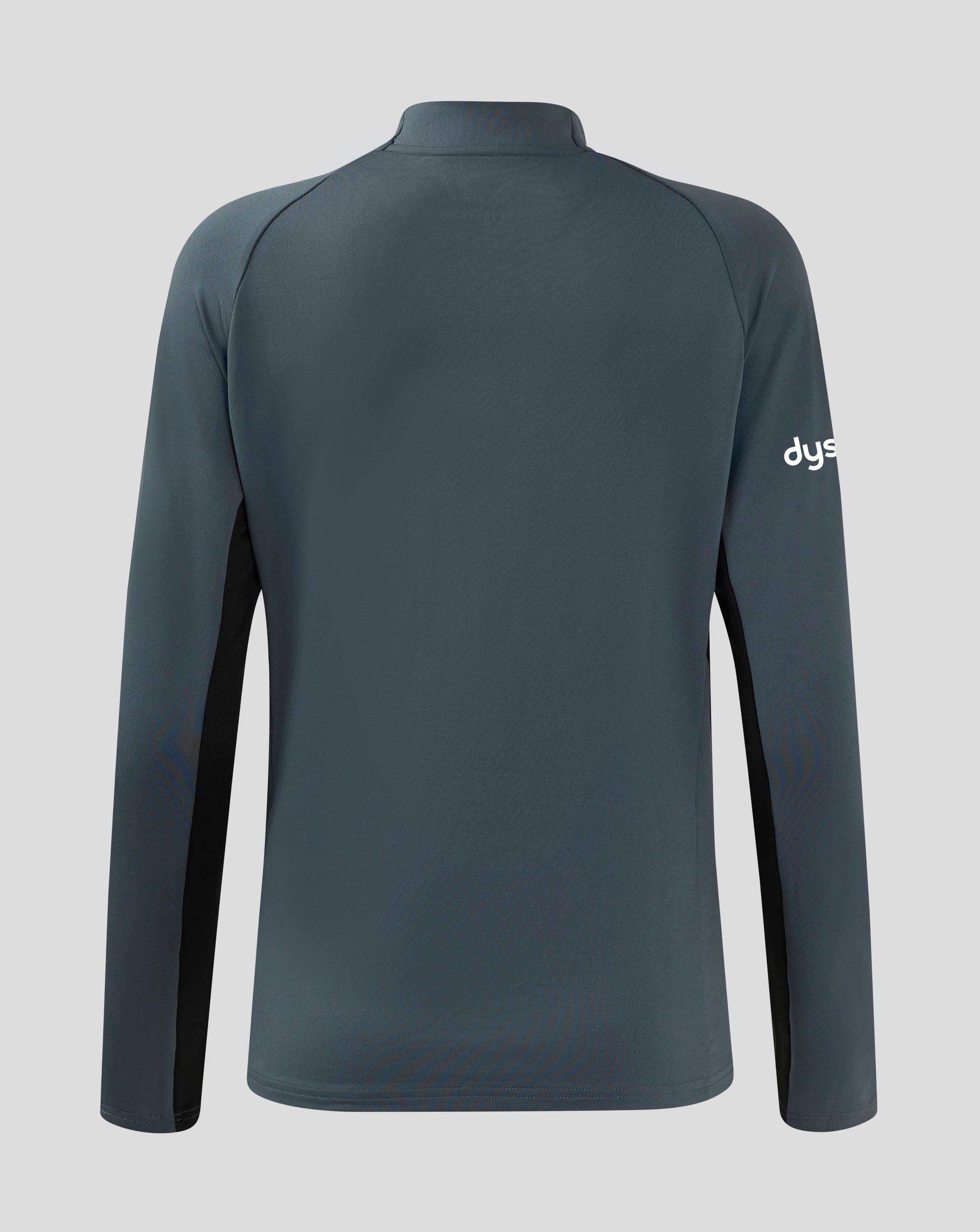 Back view of Bath Rugby Women's Pro Players Quarter Zip Midlayer featuring a funnel neck