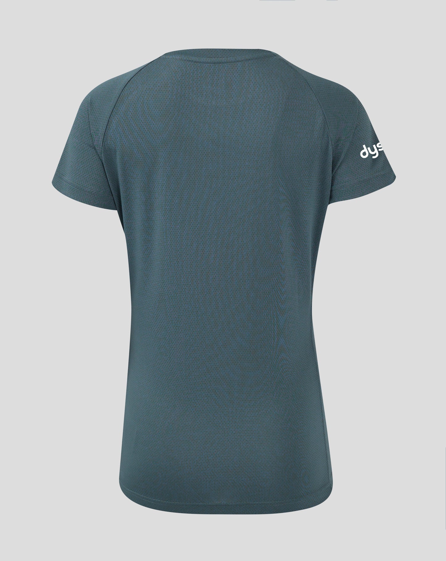 Back view of Bath Rugby training shirt with crest on chest and Dyson branding on the sleeve