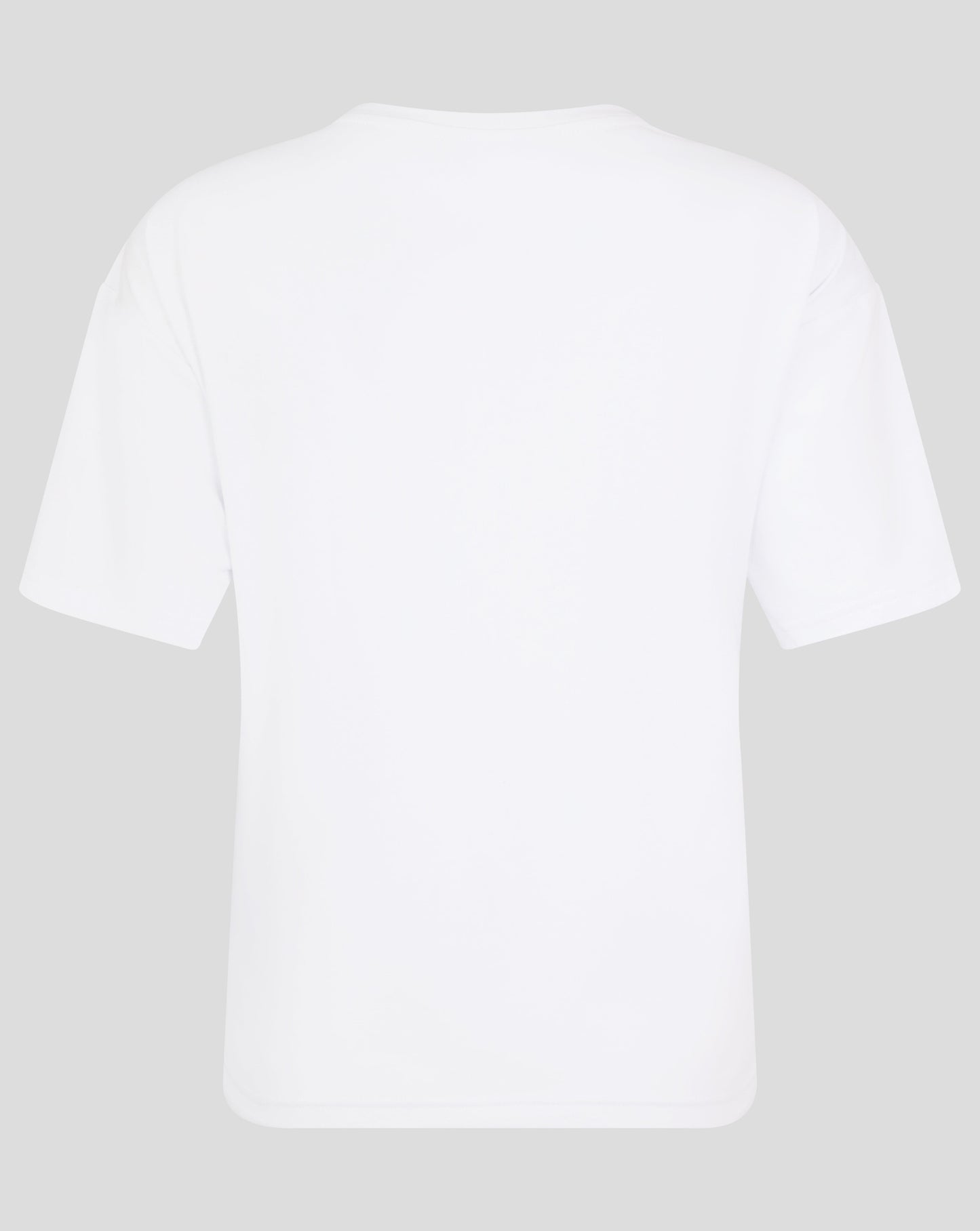 Back view of white short sleeve pajama top from Bath Rugby Women's 24/25 Short PJ Set