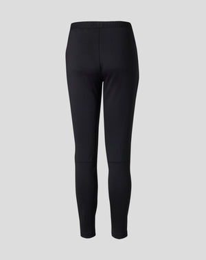 Back view of black West Ham Junior Pro Training Knit Pants with elastic waistband.