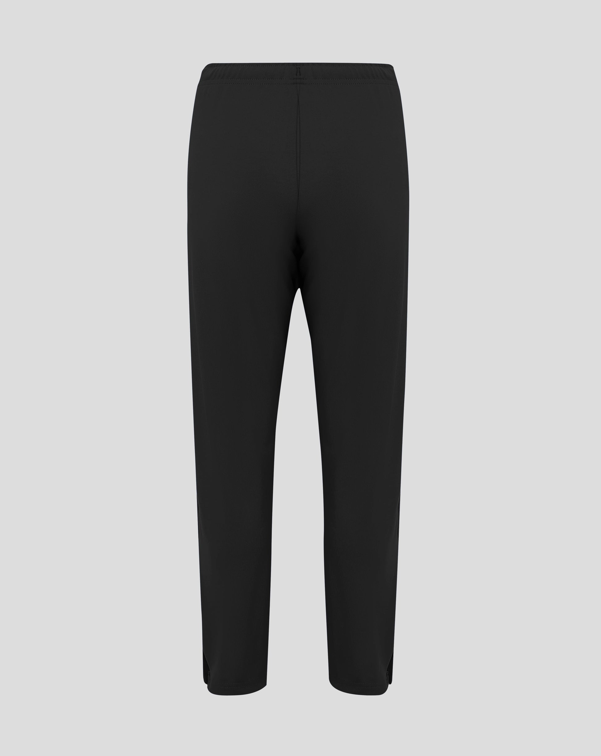 Front view of black Junior Slim Fit Pant with Castore logo on the right thigh