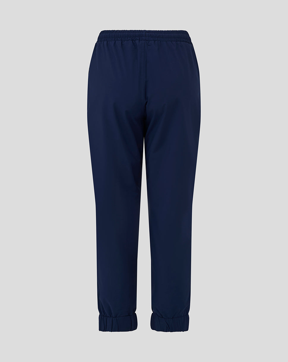 Junior Rugby Contact Pant in peacoat with elastic waistband and cuffs water repellent fabric and mesh lining