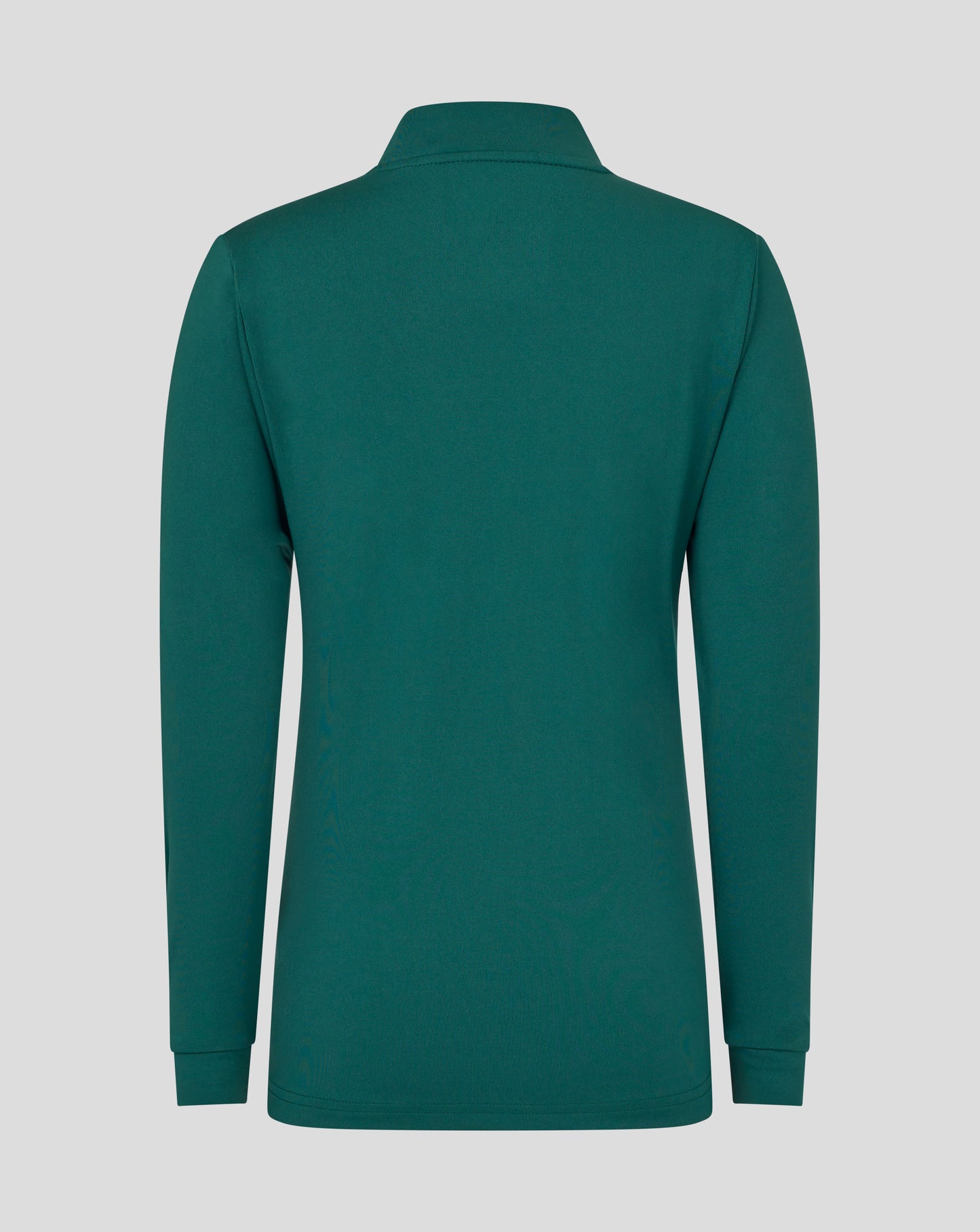 Back of teal botanical Leicester Tigers junior training midlayer.