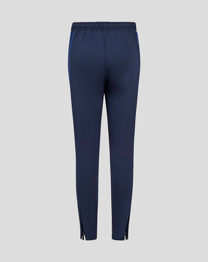 Back view of navy Preston Junior Training Pants with elastic waistband