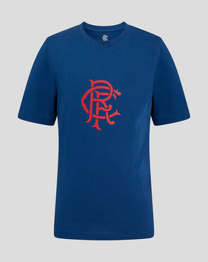 Navy Rangers Junior Core Crest T-Shirt with a red crest centered on the chest