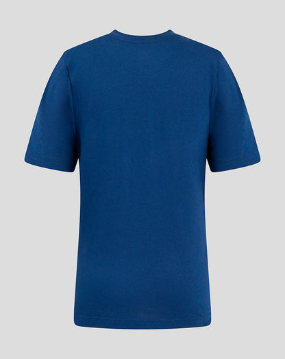 Back view of a navy Rangers Junior Core Crest T Shirt