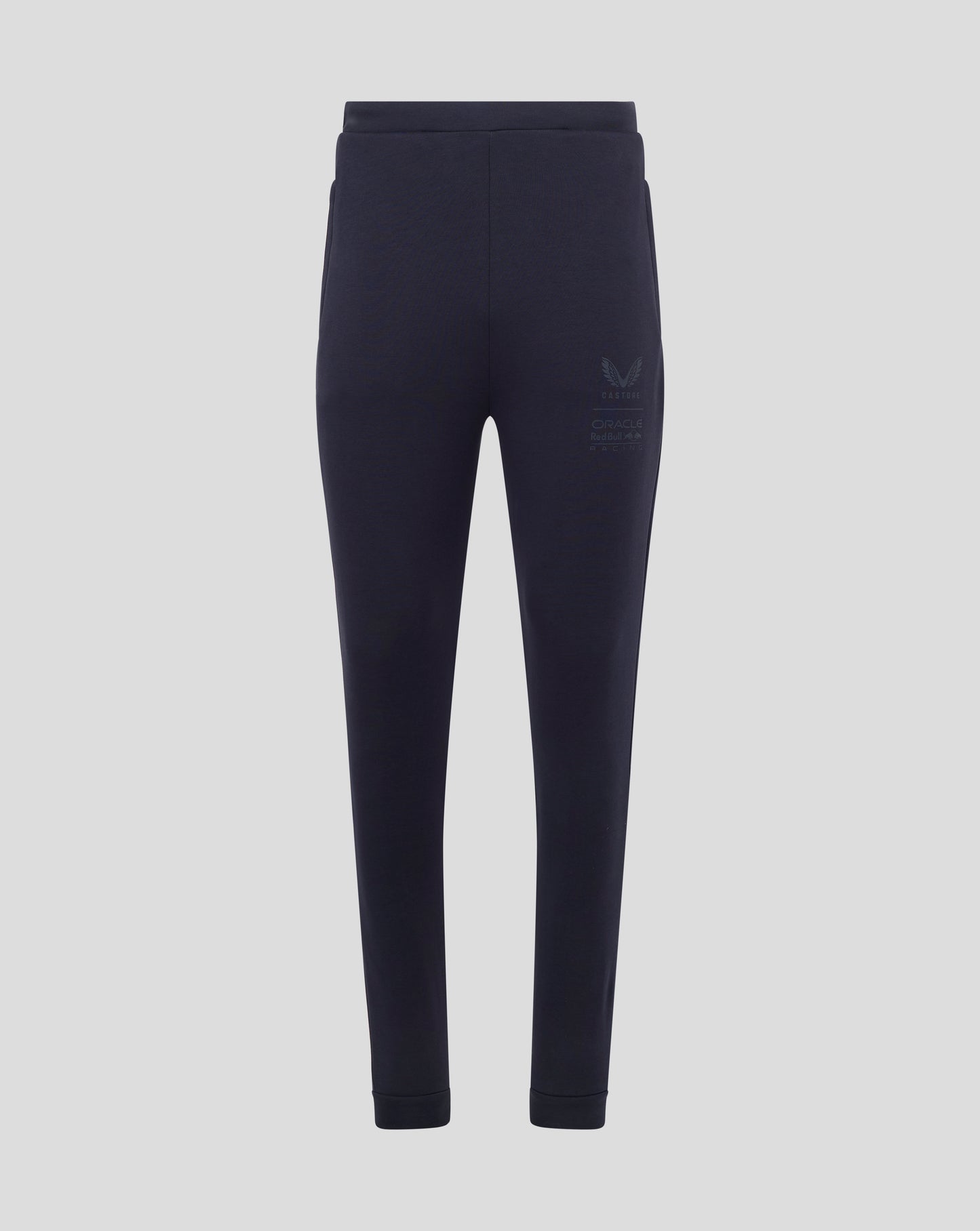 Navy Oracle Red Bull Racing men's jogger Night Sky front view with logo on the thigh