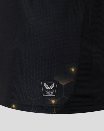 Front view of Burnley FC 25/26 third shirt in burgundy with light blue trim and club crest