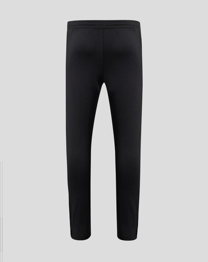 Back view of Everton FC men's 25/26 performance knit pants in black with an elastic waistband