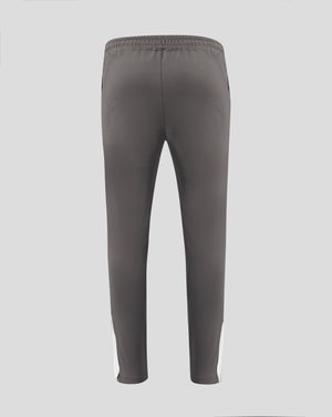 Back view of dark gray Everton performance knit pants with crest on the left thigh.
