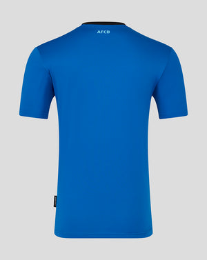 Back view of AFC Bournemouth 25/26 home short sleeve shirt in blue with AFCB lettering at the neck
