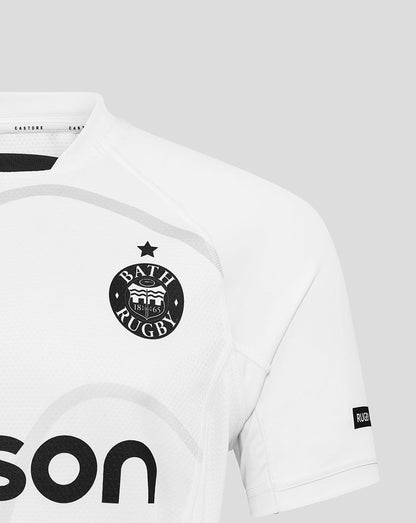 Front left chest view of Bath Rugby Away Pro Shirt showing the Bath Rugby crest.