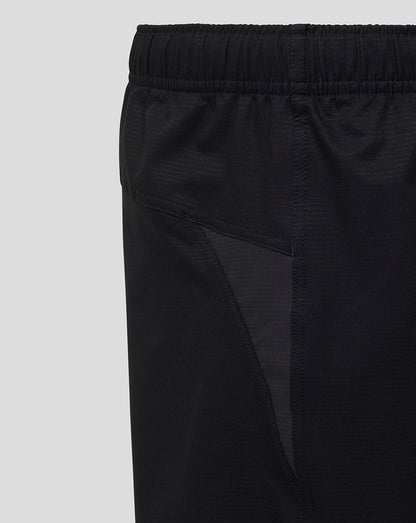 Bath Rugby Pro Shorts in black with elastic waistband and stitched side pocket detail