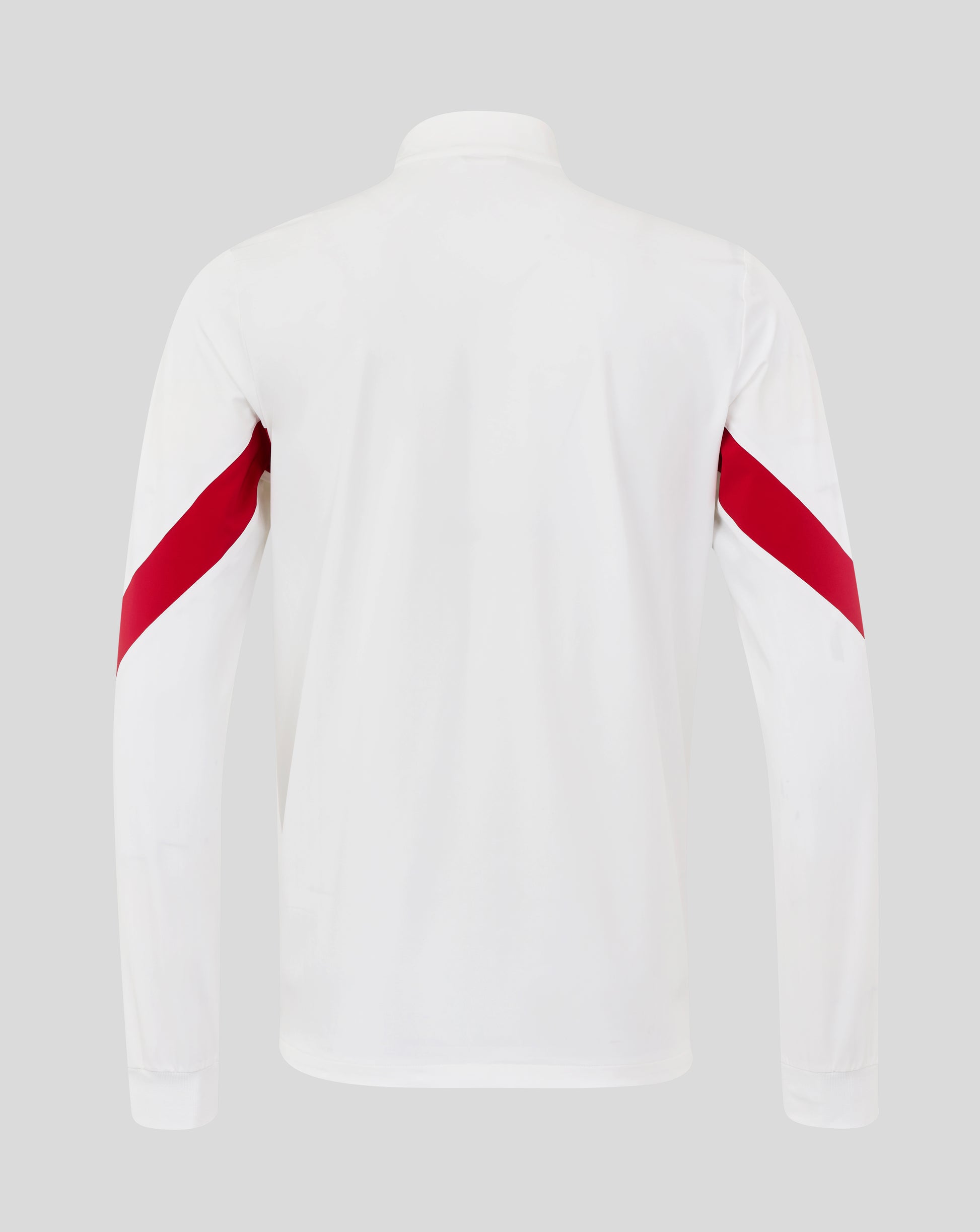 White England Rugby Anthem jacket chest displays rose crest, O2 logo and Castore branding