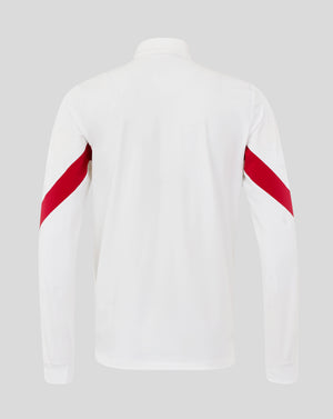 White England Rugby Anthem jacket chest displays rose crest, O2 logo and Castore branding