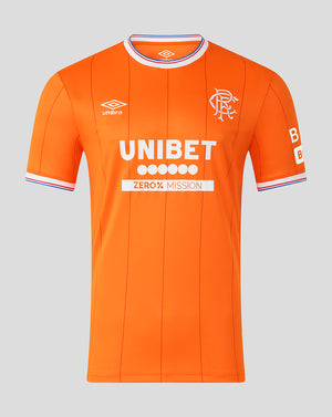 Orange Rangers Fourth Shirt with crest on left chest and Umbro logo on right chest
