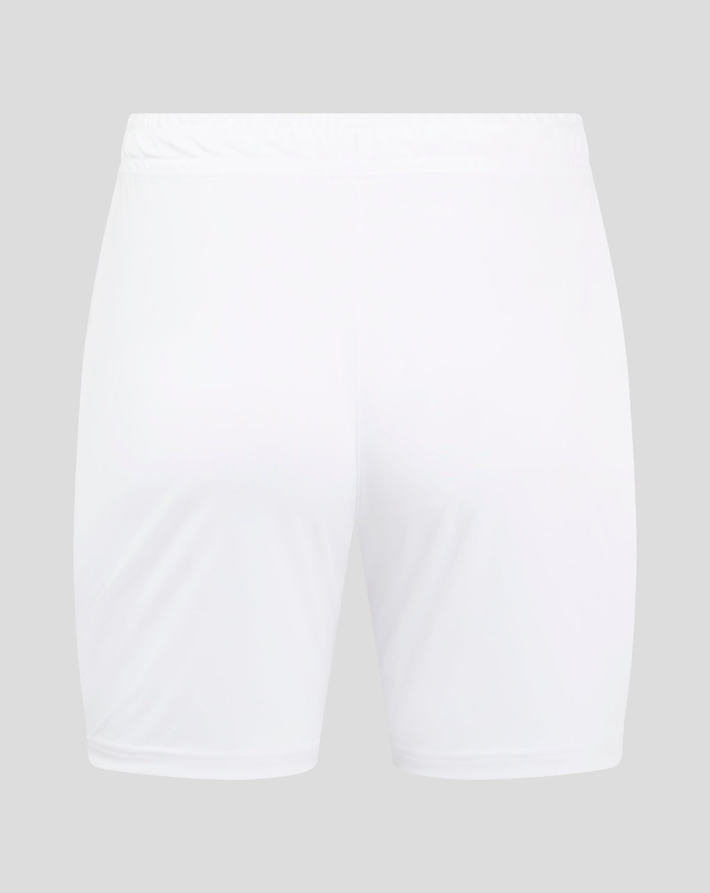 White men's match shorts with elastic waistband and drawcord channel and heat sealed Castore logo