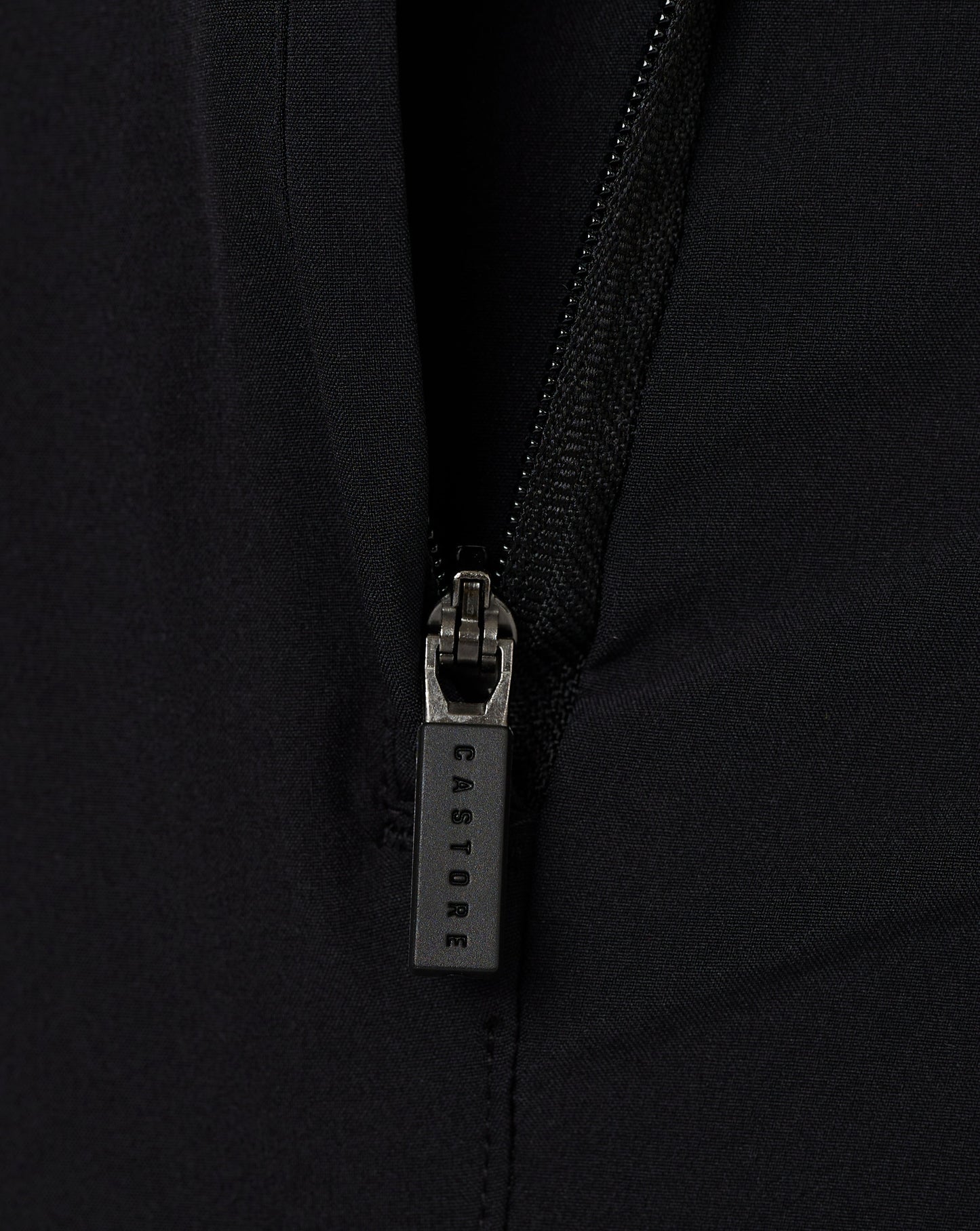 Rear view of black Woven Training Short focusing on waistband and clean rear panel