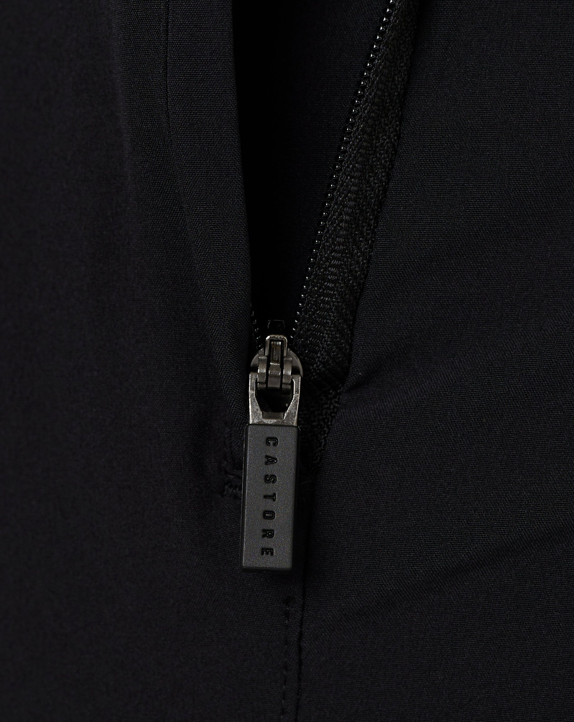 Rear view of black Woven Training Short focusing on waistband and clean rear panel