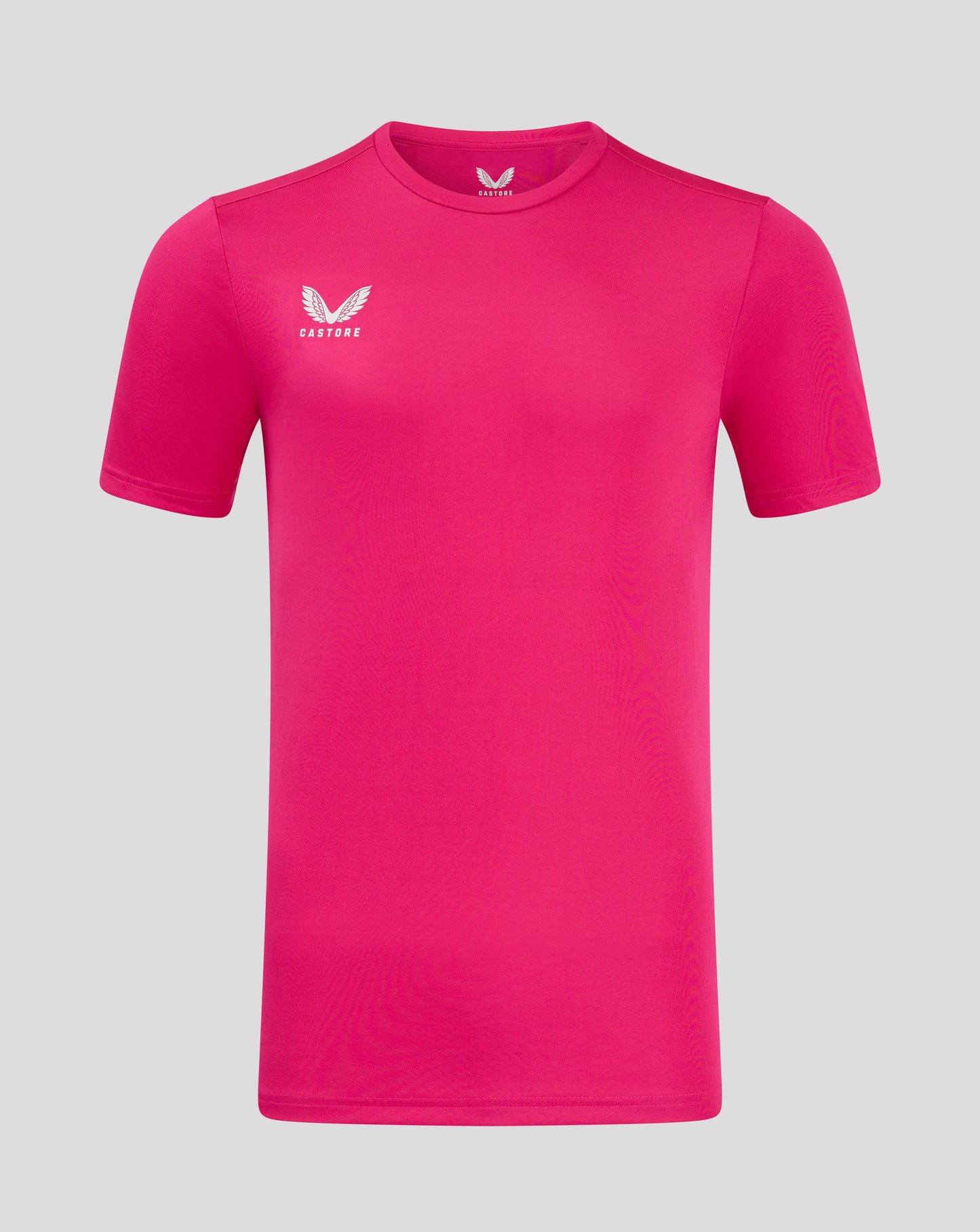 Beetroot Purple Mens Performance Tee with crew neck and white Castore logo on chest