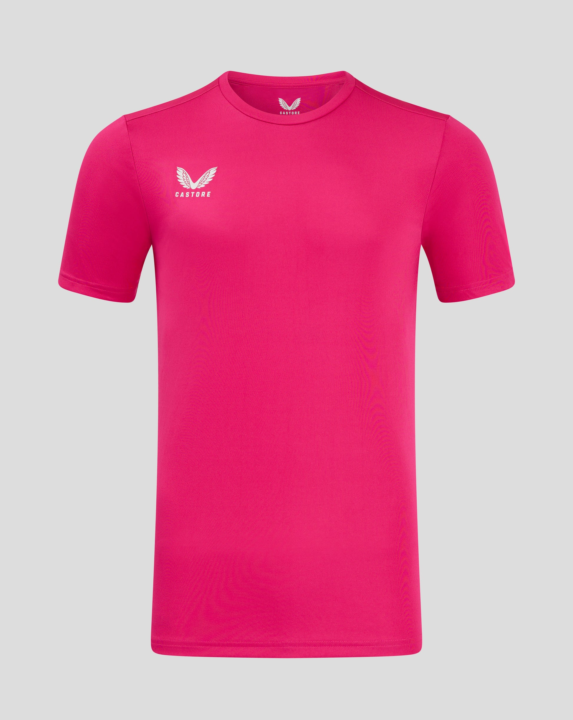 Beetroot Purple Mens Performance Tee with crew neck and white Castore logo on chest