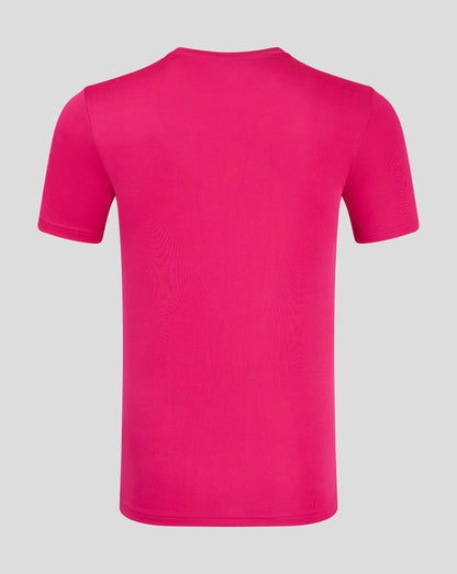 Back view of Beetroot Purple men's performance tee