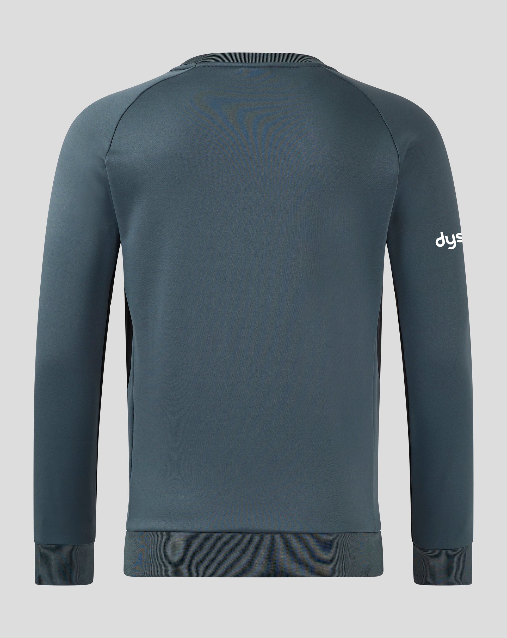 Neckline close-up of Bath Rugby Men's 24/25 Players Training Sweatshirt showing ribbed collar and branding