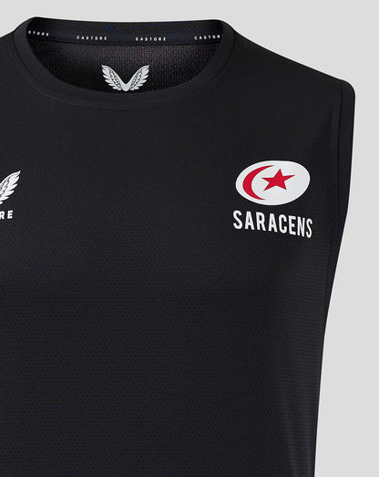 Right chest features the Saracens circular logo with a red star on a white oval