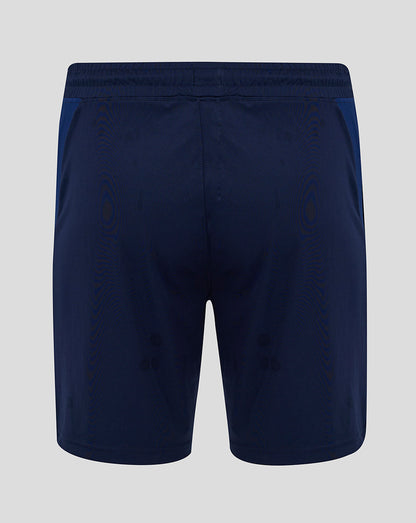 Back view of Mansfield Junior 24/25 Training Shorts in navy with elastic waistband