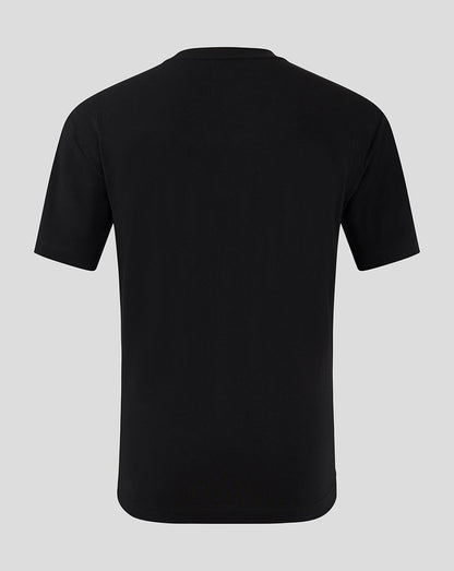 Back view of black Mansfield Men's 24/25 Travel Tee.