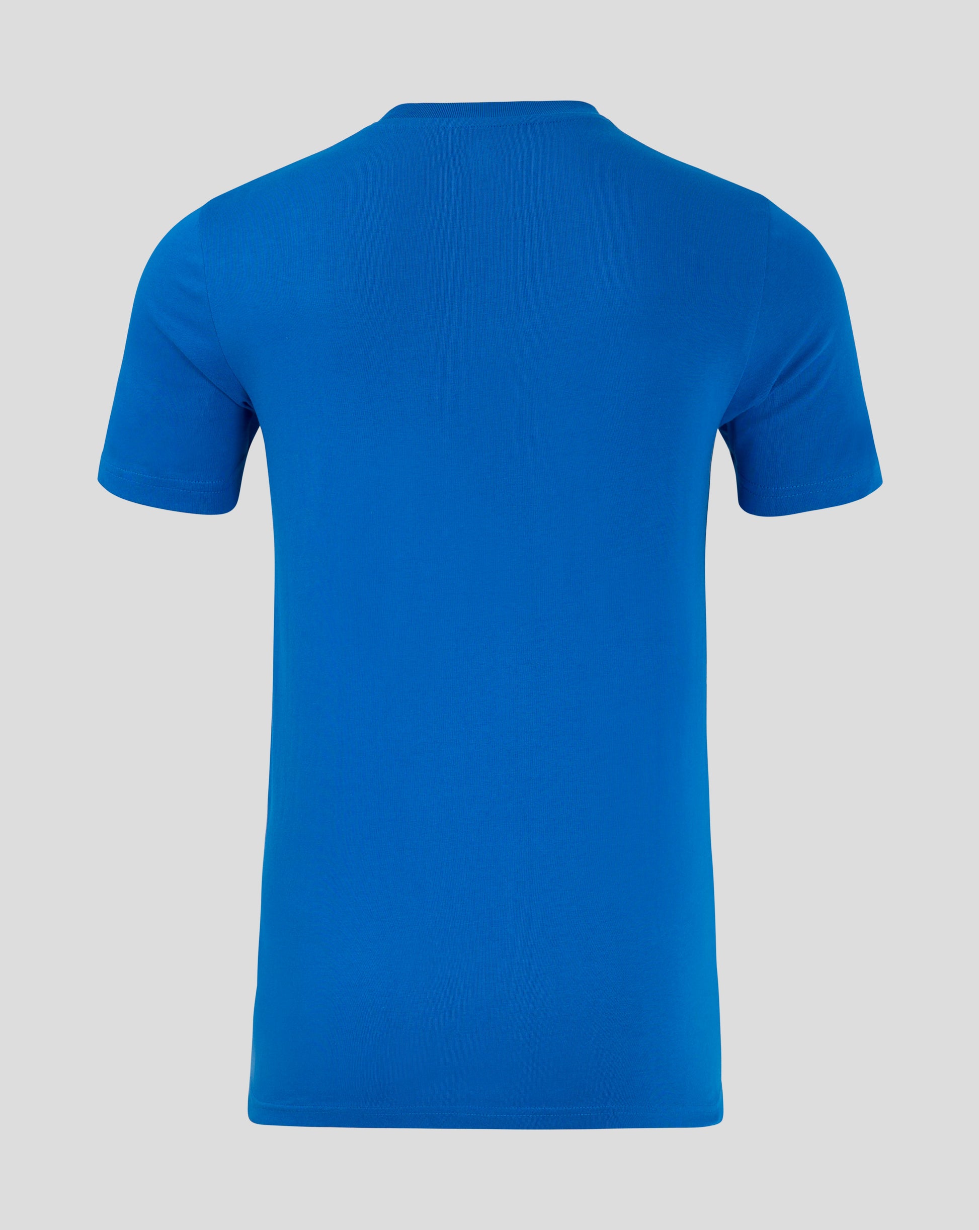 Back view of blue Rangers Core Crest T-Shirt with no front print.