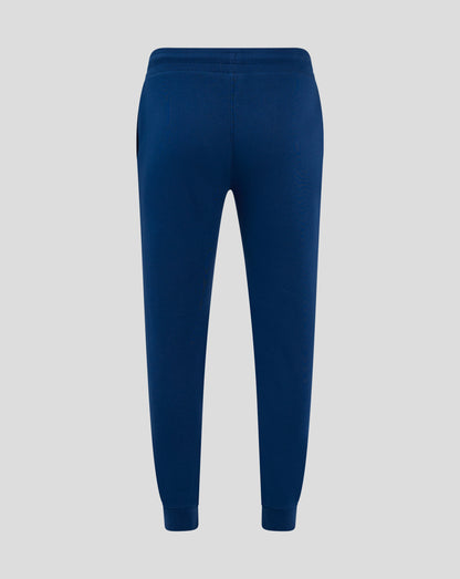 Lower leg close-up of navy Rangers Core Joggers with red crest visible on the left leg.