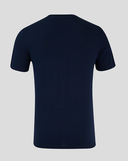 Back view of navy Vive Le Tour 2024 unisex T-shirt.