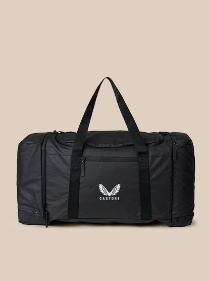 Black Castore holdall with dual straps, ventilation holes and front logo