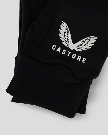 Black Castore glove with a white logo on the wrist area