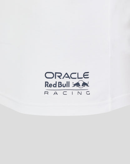 White T shirt with Oracle Red Bull Racing graphic logo on the front.