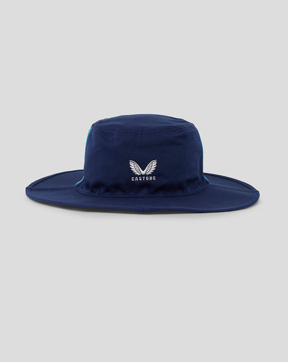 Navy wide brim England ODI hat with Castore logo on front and structured crown.