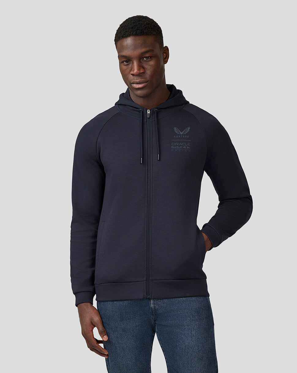 Unisex Night Sky full zip hoodie with left chest logo and front zipper