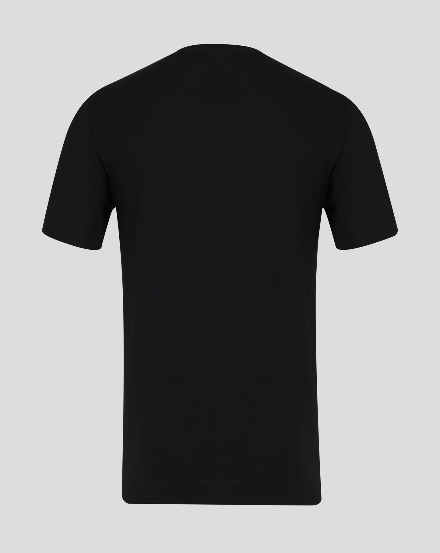 Back view of black Rangers Changing Room tee with plain fabric